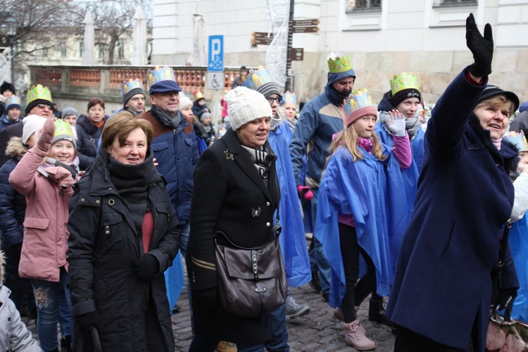 Orszak Trzech Króli w Bielsku-Białej 2020, cz. 1 - na trasie