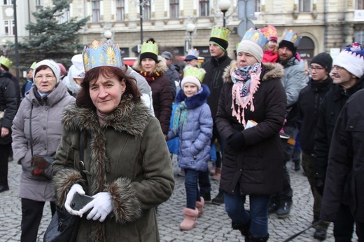 Orszak Trzech Króli w Bielsku-Białej 2020, cz. 1 - na trasie