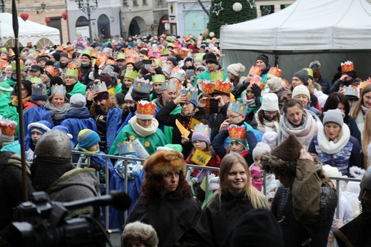 Orszak Trzech Króli w Bielsku-Białej 2020, cz. 2 - na Rynku