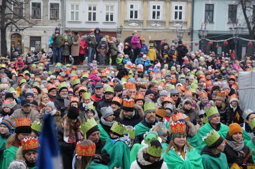Orszak Trzech Króli w Bielsku-Białej 2020, cz. 2 - na Rynku