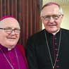 Biskup senior (od lewej)i biskup ordynariusz 6 stycznia obchodzili jubileusze święceń.