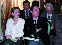 Michał Lubomirski-Pierre z żoną Marią podczas wizyty w Stalowej Woli.