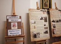 W Rawie Mazowieckiej wystawa znajduje się u wejścia do świątyni.