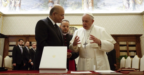Papież Franciszek przyjął prezydenta Iraku, mówiono o możliwości wizyty Franciszka w tym kraju 