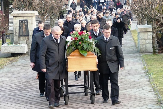 Pogrzeb śp. Bogdana Pudełko w Pisarzowicach