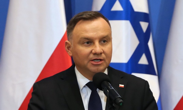 Duda: Z przykrością przyjąłem pominięcie na uroczystości w Yad Vashem udziału Polski w walce przeciw nazistom