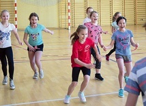 ▲	Zajęcia sportowe odbywały się w sali sportowej WSD „Hosianum”. 