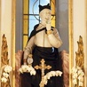 Figura świętego w jego sanktuarium na Kaplicówce.