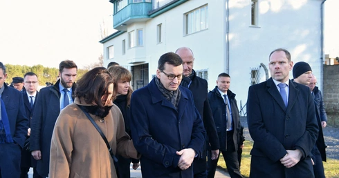 Premier Morawiecki odwiedził były nazistowski obóz koncentracyjny w Sachsenhausen