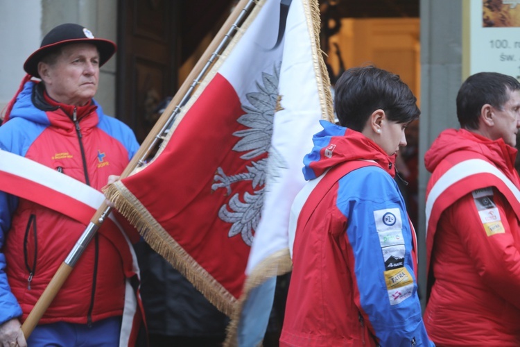 Ostatnie pożegnanie śp. Stefana Jakubowskiego, budowniczego kaplicy na Groniu Jana Pawła II