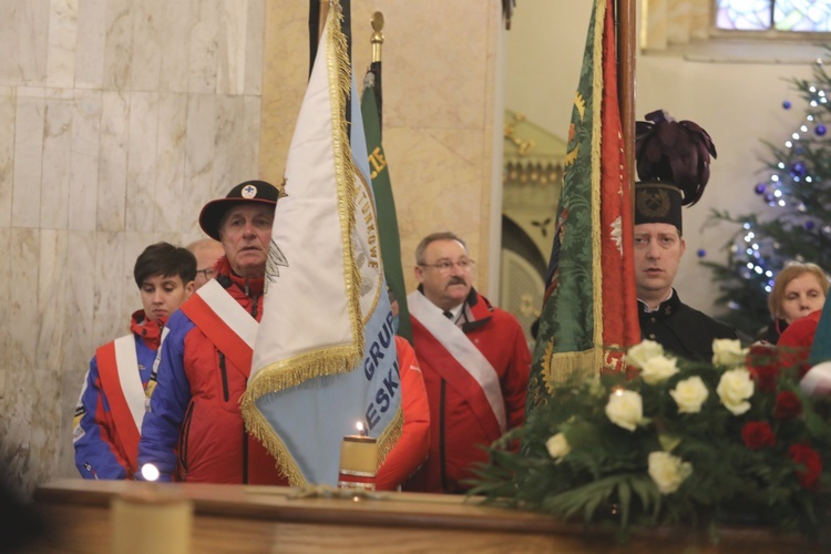 Ostatnie pożegnanie śp. Stefana Jakubowskiego, budowniczego kaplicy na Groniu Jana Pawła II