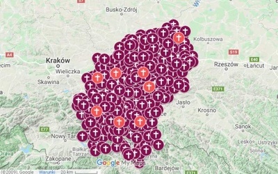 Powstała interaktywna mapa diecezji tarnowskiej