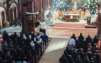 Eucharystia w gliwickiej katedrze.