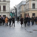 7. Polonez maturzystów z "Szybina" na cieszyńskim rynku - 2020