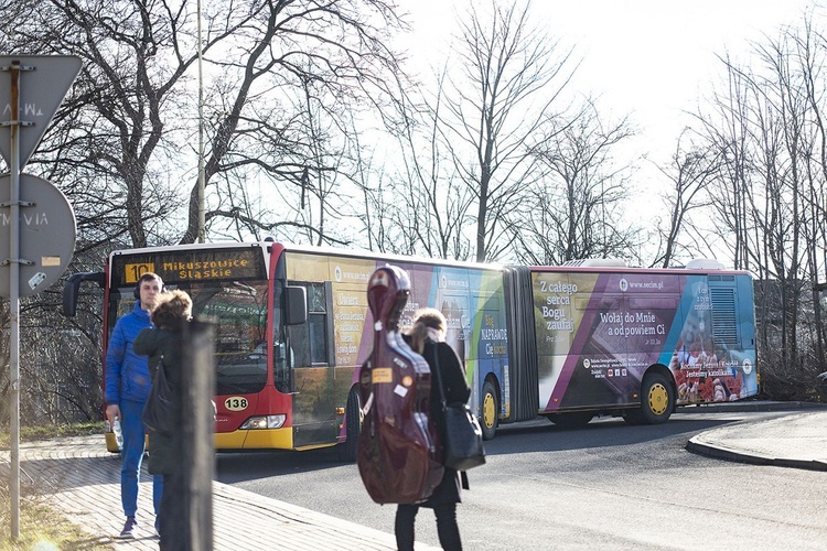 Ewangelia na autobusie MZK w Bielsku-Białej