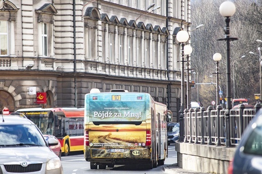 Ewangelia na autobusie MZK w Bielsku-Białej