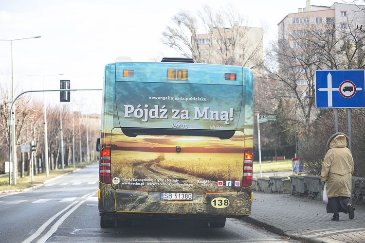 Ewangelia na autobusie MZK w Bielsku-Białej