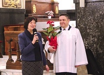 ▲	Za dotychczasowe lata spotkań Jezusowi dziękowali Iwona i Zbigniew Bielowie.