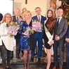 ▲	Tradycyjnie nagrody wręczyli Miss Polski 2019 Magdalena Kasiborska oraz Marcin Kosiorek, starosta powiatu łowickiego.