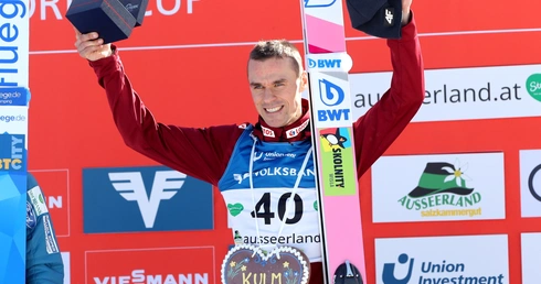 Piotr Żyła wygrał konkurs skoków w Bad Mitterndorf 