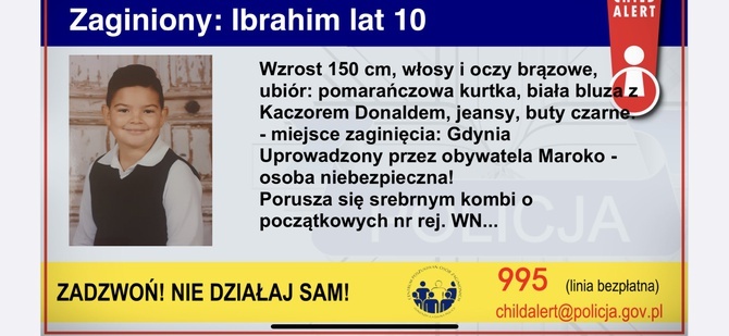 Obława za Marokańczykiem, który uprowadził 10-letniego syna