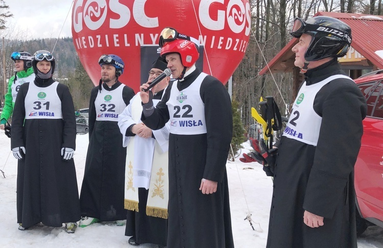 Ks. Marcin Mieszczuk na 23. Mistrzostwach Polski Księży i Kleryków w Narciarstwie Alpejskim