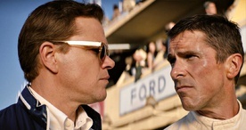 Christian Bale w roli niepokornego indywidualisty Kena Milesa, i Matt Damon jako Carrol Shelby, pierwszy amerykański zwycięzca wyścigu Le Mans.
