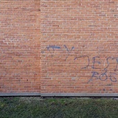 Tak wyglądał ten napis.