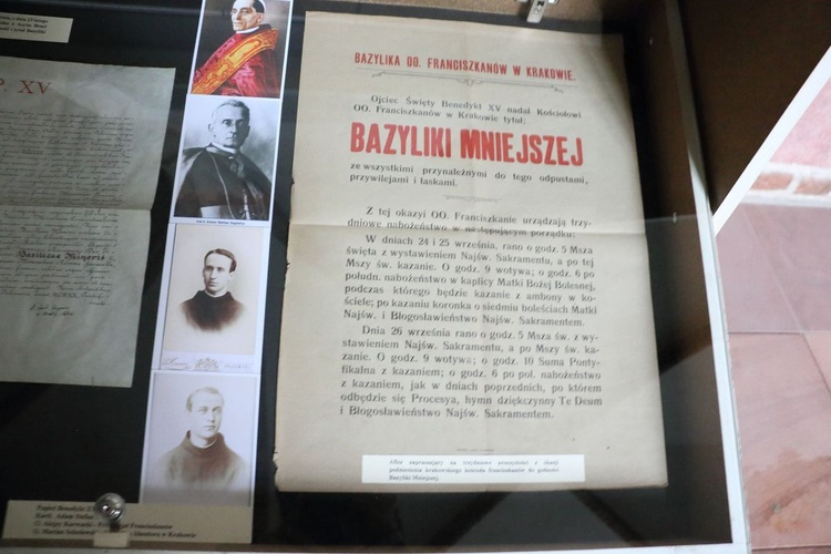 100 lat bazyliki franciszkanów w Krakowie - wystawa jubileuszowa