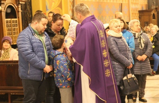 Środa Popielcowa w konkatedrze Narodzenia NMP w Żywcu