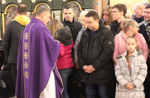 Środa Popielcowa w konkatedrze Narodzenia NMP w Żywcu