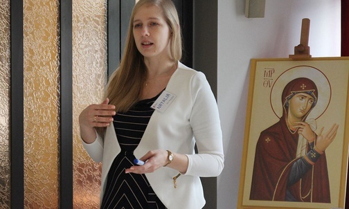Natalia Baltaza wygłosiła dla kobiet konferencję "Moja wartość w sercu Pana".