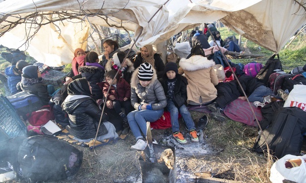 Uchodźcy na turecko-greckiej granicy