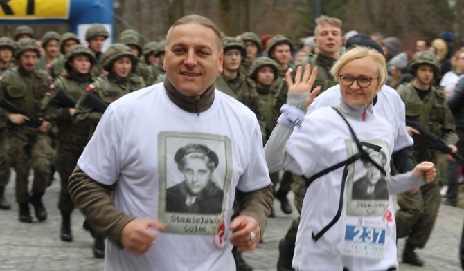 Wśród 700 żywieckich biegaczy byli też Edyta i Łukasz Golcowie...