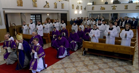 Liturgii w seminaryjnej kaplicy przewodniczył bp Piotr Turzyński.