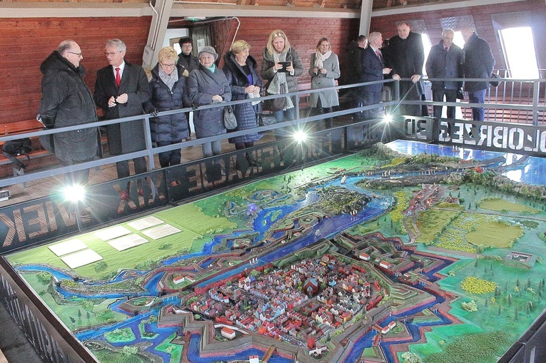 Makieta portu i fortyfikacji Kołobrzegu w Muzeum Diecezjalnym