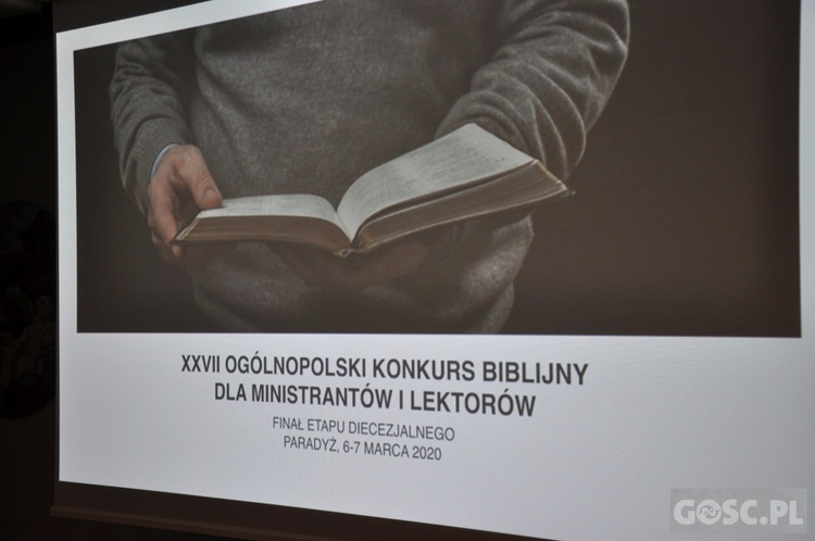 Etap diecezjalny XXVII Ogólnopolskiego Konkursu Biblijnego dla Ministrantów i Lektorów