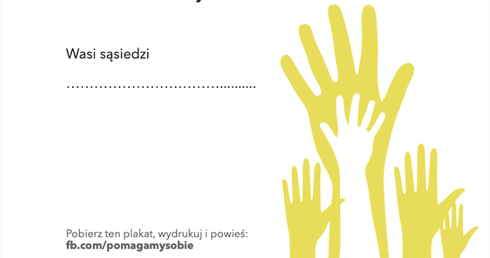 Akcja plakatowa "Drodzy starsi sąsiedzi"