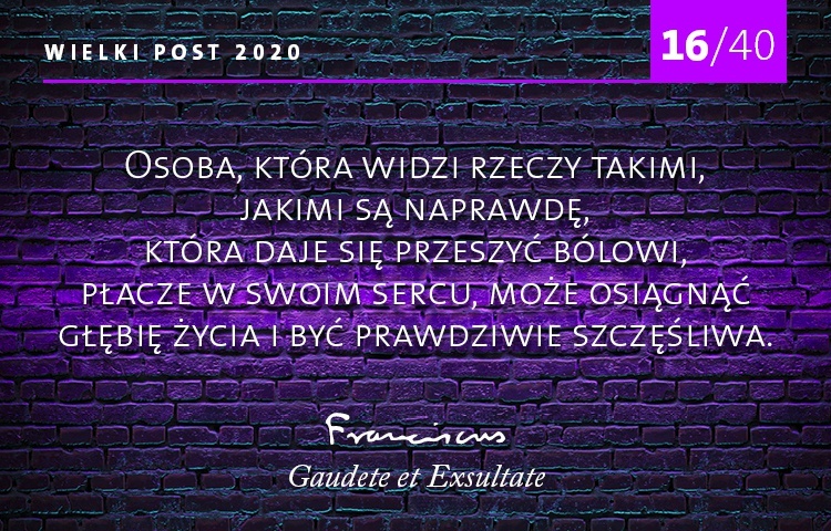 Osiągnąć głębię życia. 16/40 rad papieża Franciszka