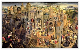 Hans Memling "Męka Chrystusa", olej na desce, ok. 1470Galeria Sabaudzka, Turyn