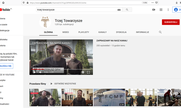 Region. Franciszkanie z Chorzowa zapraszają na YouTube