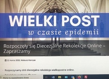 ▲	Wielkopostne materiały i rozważania  dostępne są w przekazie internetowym.