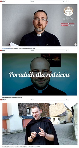 ◄	Niektórzy z duszpasterzy wykorzystują między inny możliwości Youtube’a. 