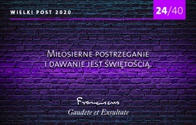 Miłosierne postrzeganie. 24/40 rad papieża Franciszka