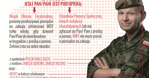 Oszuści próbowali wyłudzić pieniądze "na żołnierza WOT"