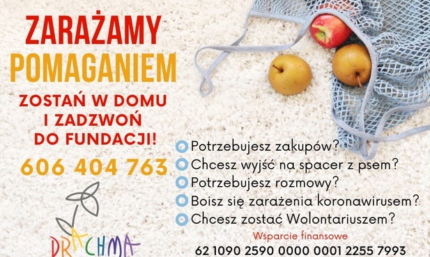 Bielsko-Biała. Fundacja Drachma pomaga seniorom. Zarażają pomaganiem