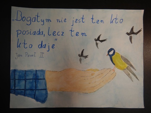 Jan Paweł II - ilustracja do cytatu - konkurs