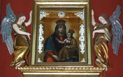 Cudowny obraz Matki Bożej Borzęcińskiej.