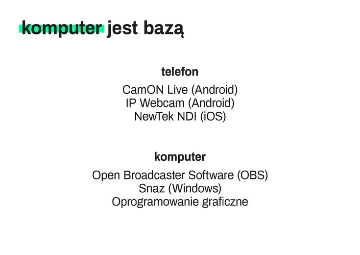 Prezentacja multimedialna o transmitowaniu Mszy św.