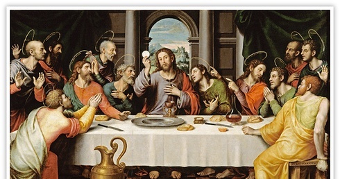 Vicente Juan Masip, zwany Juan de Juanes "Ostatnia Wieczerza", olej na desce, 1555–1562, Muzeum Prado, Madryt